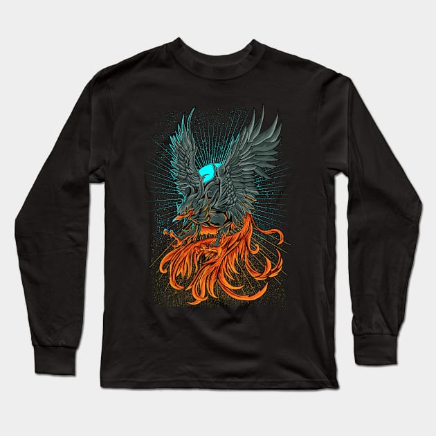 bird Long Sleeve T-Shirt by Inkzting.Artwork